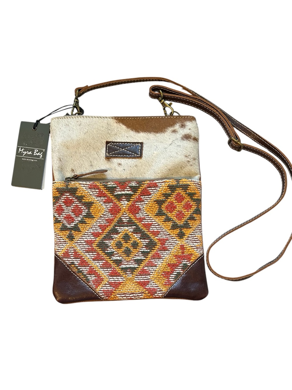 NWT Myra Bag Western Crossbody Bag With Hair on Hide